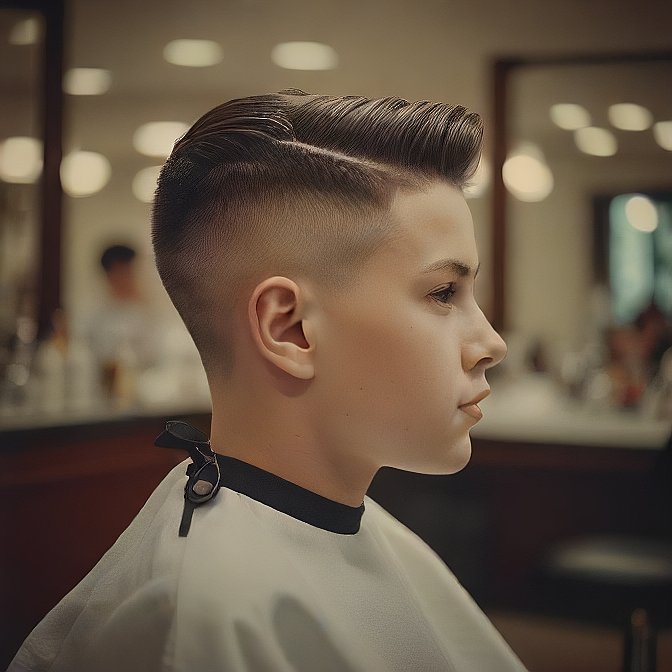 Low Fade Boys Haircut